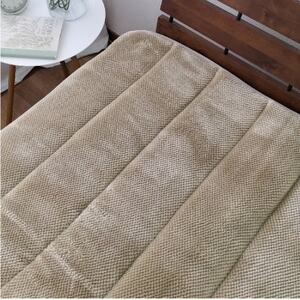 【シングル】蒸れずに暖か! コットン&アクリル敷パッド〈ベージュ〉 ACP-30S-BE【1417507】