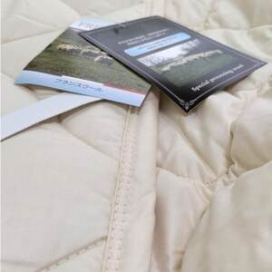 【セミダブル】フランスウール100%羊毛わたベッドパッド(120×200cm) WB-12【1421276】