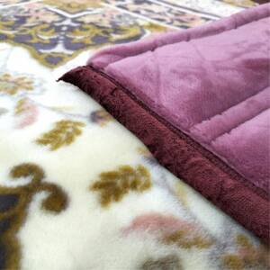 【ダブルサイズ】贅沢カシミヤウール混わた入り嵩高毛布 ワイン1枚 CAK-1531【1506837】