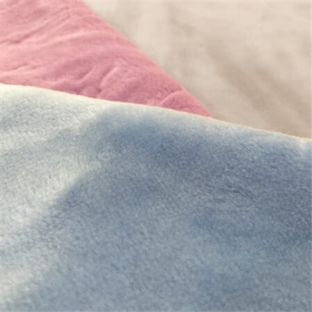 【シングルサイズ】洗える やわらか軽量アクリル毛布 ブルー1枚　MO-321-BL【1506987】