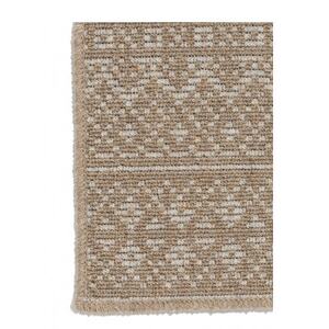 ウールラグ/Fisherman's Court CAMEL×IVORY 200×140cm【1500519】