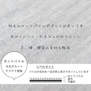 カーペット 日本製 抗菌防臭 犬 猫 ペット対応 ビオラ 261×352cm 江戸間 6畳用 グレー【1518699】