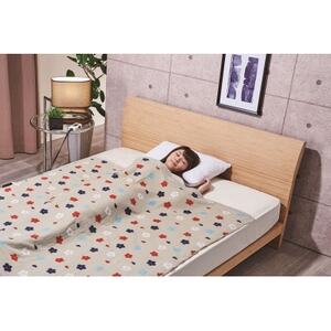 電気綿掛敷兼用毛布 ワイド(電気毛布)(約190×140cm)【1608414】