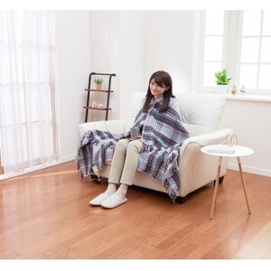 ホットスローケット　(電気ブランケット)　シルバーグレー(約170×130cm)【1608416】