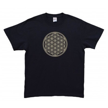 Tシャツ フラワー・オブ・ライフ 姫川薬石 ネイビー (半袖 Mサイズ)【1619391】