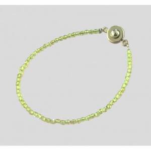 ペリドット・ファセットカットブレスレット【配送不可地域：沖縄県】【1625768】