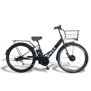 【100%完成車納品】 PELTECH　27.5　V型電動アシスト自転車外装6段 TDA-728L【1626786】