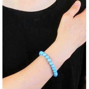 ターコイズブルーのブレスレット【1627635】