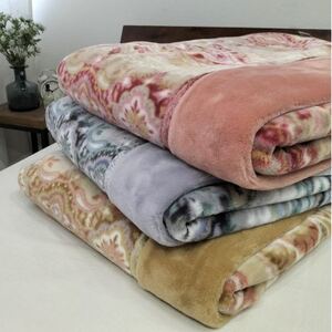 【シングルサイズ】暖かふんわりアクリルマイヤー2枚合わせ毛布 M-5701-GY【1423732】