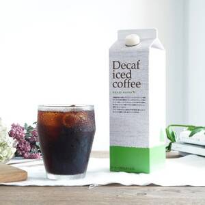 デカフェアイスコーヒーとクラッシュドデカフェゼリー 2本詰め合わせセット 自家焙煎 カフェインレス【1648928】