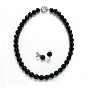 漆黒の大玉ジェット2点セット【配送不可地域：沖縄県】【1214990】