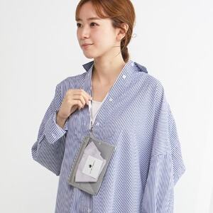 マスク(Lサイズ)2枚セット 色:シルバースカイ 4層構造立体 中2層 制菌・消臭・抗カビシート入り【1210669】