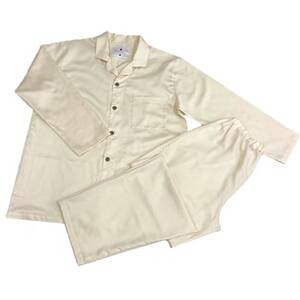 【シングル】カバー掛・シーツ(25cm)・枕＆パジャマ(男女兼用Sサイズ)4点セット　色:サンド【1215708】