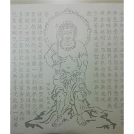 ハンドメイド作品 A4サイズ不動明王切り絵 葛飾北斎 神奈川沖浪 ハンドメイド作品 A4サイズ不動明王切り絵 葛飾北斎 神奈川沖浪