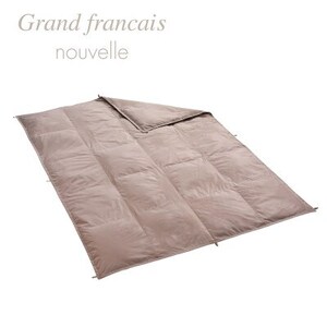 【抗菌防臭羽毛使用】肌掛け羽毛布団 ハンガリー産ダウン90% CILシルバー カラー ブラウン【1272503】