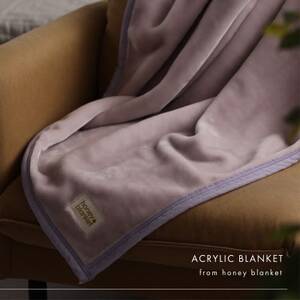 【アクリル毛布 吸湿発熱 シングルサイズ ローズ】140×200cm 大阪府和泉市産【1502192】