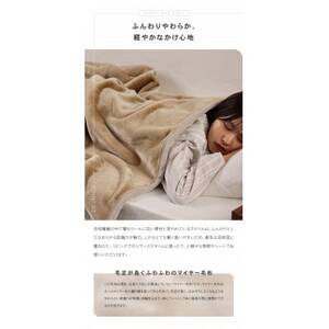 日本製 吸湿発熱 アクリル毛布 シングルサイズ 140×200cm ブルー シンプル カラー 軽量 ふんわり あったか 秋冬向け 丸洗いOK（FQ013-SJ）