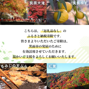 ＜返礼品なし＞大阪府箕面市への寄附(寄附額1,000円)