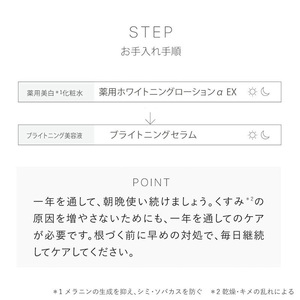 シミケアセット(薬用ホワイトニングローションα EX(120mL)・ブライトニングセラム(30mL)) 化粧水 美容液 薬用化粧水 イオン導入 保湿 化粧品 スキンケア コスメ 美容 TOUT VERT 【m83-06】【トゥヴェール】