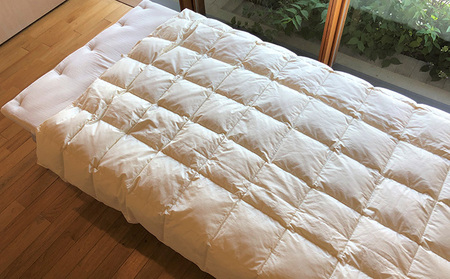 羽毛布団 夏 カバー セット 小さいサイズの夏用羽毛ふとん＋和晒しガーゼで作ったカバー ピンクのセット 寝具 掛け布団 布団 ふとん 羽毛 ガーゼ 