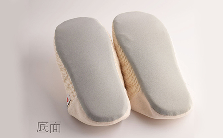 【柔道衣が生んだ快適さ】足に馴染み、洗濯機で洗える2WAYルームシューズ「バブーシュ」(生成|Lサイズ)