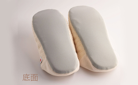 【抗菌・消臭期待】足元を清潔に!洗濯機でも洗えるタフな柿渋染め2WAYルームシューズ「バブーシュ」(柿渋|Mサイズ)