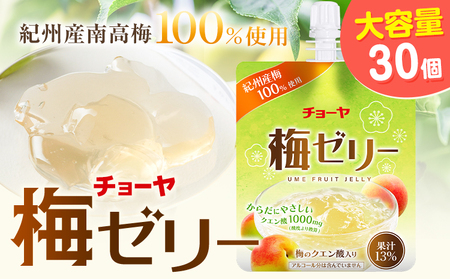 チョーヤ 梅ゼリー 180g × 30個 羽曳野商工振興株式会社《30日以内に出荷予定(土日祝除く)》