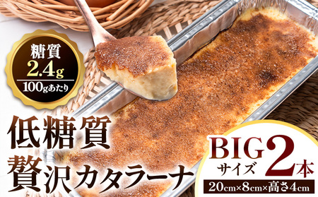 低糖質 贅沢 カタラーナ 2本 大きい BIGサイズ ヘルシースイーツ工房マルベリー《30日以内に出荷予定(土日祝除く)》大阪府 羽曳野市 スイーツ デザート アイスクリーム アイス
