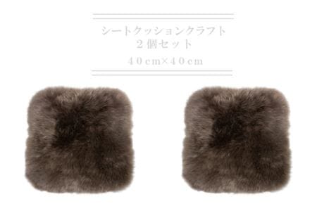 No.365 ムートンシートクッション クラフト 40×40cm トープ2枚 | 大阪