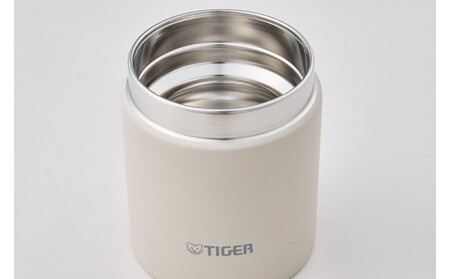 2025年度新製品  タイガー魔法瓶　真空断熱フードジャー らくらくキャップ 広口 MKL-W040 イーグレットホワイト WK 400mL 大阪府門真市