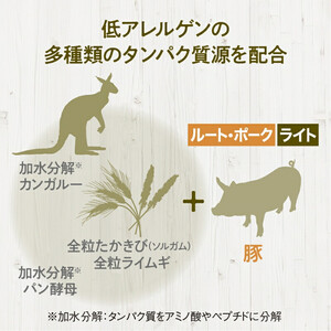 ドライドッグフード ルート・ポーク・ライト 小粒 2.5kg ドッグフード