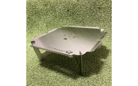 ３WAY 焚き火台テーブル　えび・かに柄（折りたたみ式）【 キャンプグッズ キャンプ用品 キャンプ道具  キャンプテーブル キャンプ用具 キャンプ焚火台 】