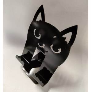 黒猫スマホスタンド【1378985】