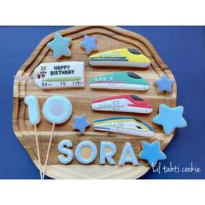 【電車3セット】オーダーメイドアイシングクッキー　〈リルタハティクッキー〉_菓子・スイーツ クッキー  _【1493621】