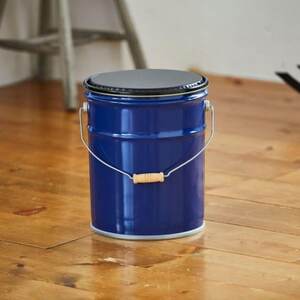 スツール風ペール缶(ネイビー)クッション付き_雑貨・日用品 椅子・チェア・ソファ 家具・インテリア   雑貨・日用品  家具・インテリア _【1494530】