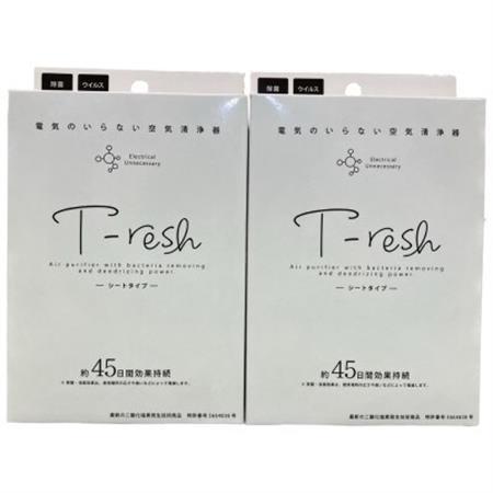空間除菌・消臭 T-resh シート型 1枚入り 2個セット_雑貨・日用品  日用品 _【1496587】