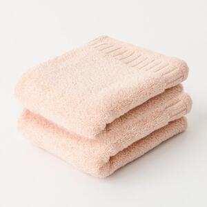 レイユールフェイスタオル2枚組(ウォームピーチ)【1666418】