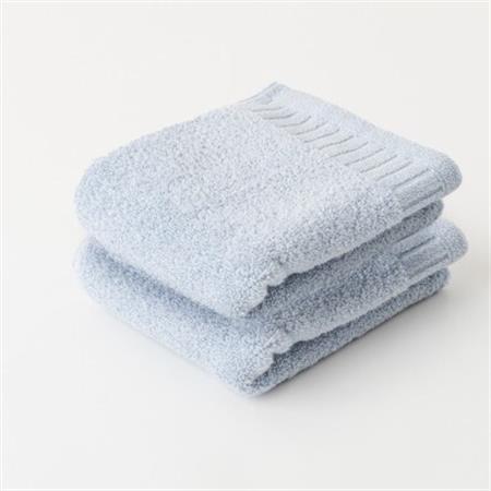 レイユールフェイスタオル2枚組(スカイブルー)【1666421】