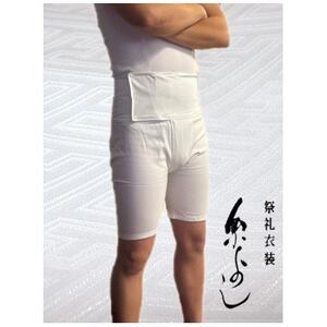 【糸よし】腹当兼用ズボン型半股引 (白)Mサイズ【1696742】