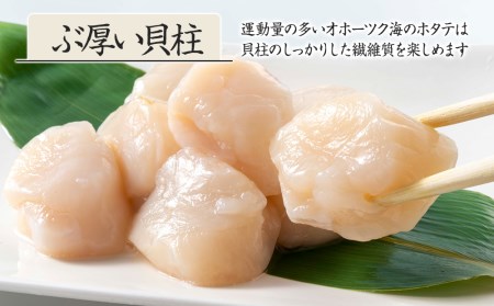 【12/19 受付分まで年内発送】ほたて 貝柱 冷凍 大粒 冷凍 500ｇ(20～25粒前後)×2パック お取り寄せ 刺身 《横田水産》 北海道ホタテ ホタテ玉冷 刺身用 ほたて 帆立 貝柱 冷凍 オホーツク 海鮮 食品 