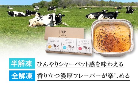 北海道 お菓子 スイーツ カタラーナ 3種 セット アイス 冷凍 箱入り