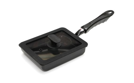 No.384 IHからガス火まで深型玉子焼13×18cm＆シリコンカバー（フタ）付