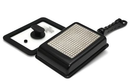 No.384 IHからガス火まで深型玉子焼13×18cm＆シリコンカバー（フタ）付