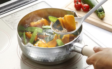 No.026 ガス~IHゆきひら鍋18cm専門店シリーズ+兼用フタ16-20