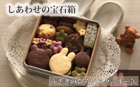 No 115 しあわせの宝石箱 うさぎのいろいろクッキー缶 大阪府藤井寺市 ふるさと納税サイト ふるなび