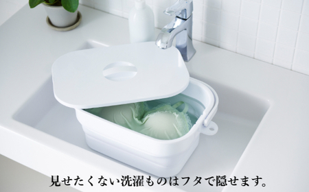 折りたためるバケツセット(グレー) - 災害時も遊び場も、つけ置き洗いもお手の物小さな頼れるパートナー!