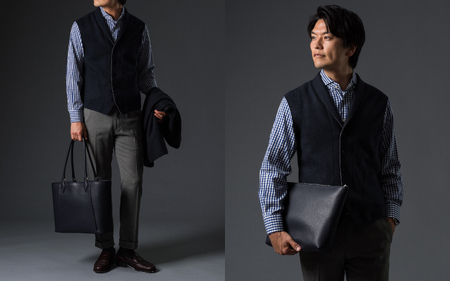 【藤巻百貨店】TAKAGI クラッチバック付きレザートート