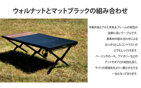 【 RATEL WORKS(ラーテルワークス) 】WOOD PANEL TABLE120(ウッドパネルテーブル120) ‐コンパクト収納&軽量で持ち運び、車へ積み込み、家での収納どれをとっても快適!