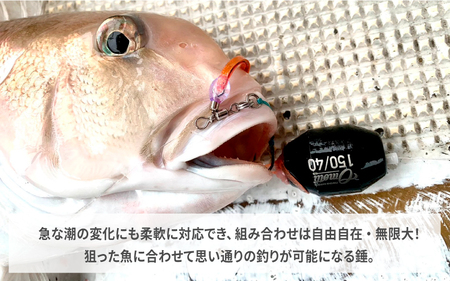 タイラバ omotti タングステンシンカー 20g 3個セット (グレー)