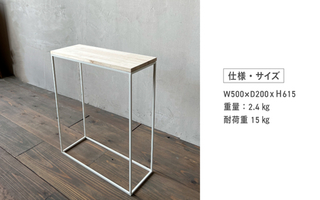 東大阪発大手メーカーの製造工場が作る家具 コンソールテーブル(ホワイト)